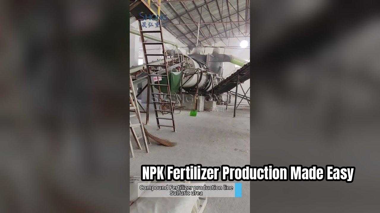 Linea di granulazione a tamburo rotativo di grande capacità e rispettosa dell'ambiente per la produzione di fertilizzanti NPK