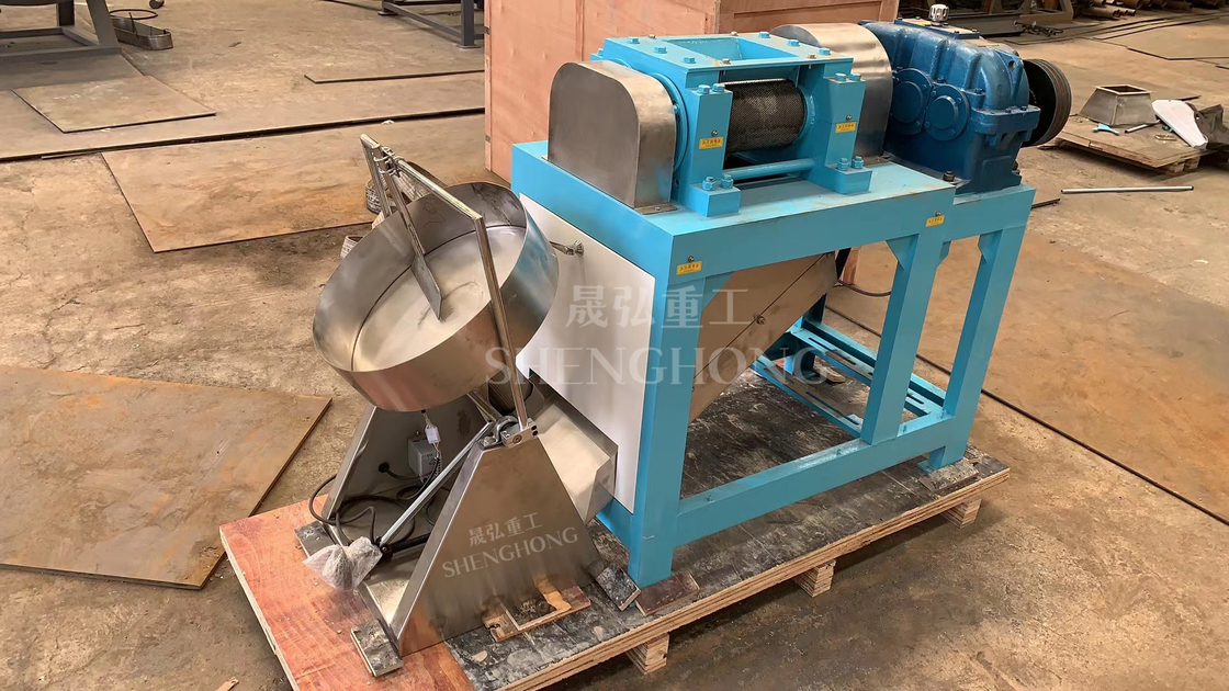 1-2t/h Granulatore a doppio rullo facile manutenzione per un funzionamento regolare