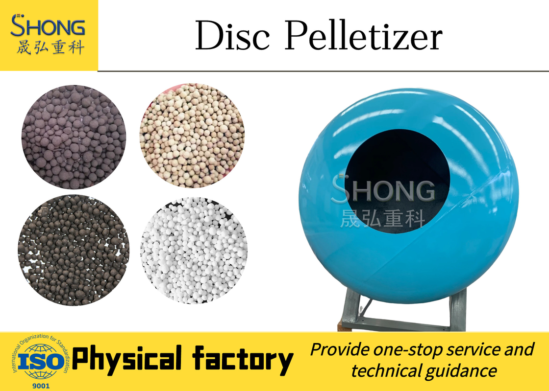 Pan Type Compound Fertilizer Granulator con forma della palla rotonda