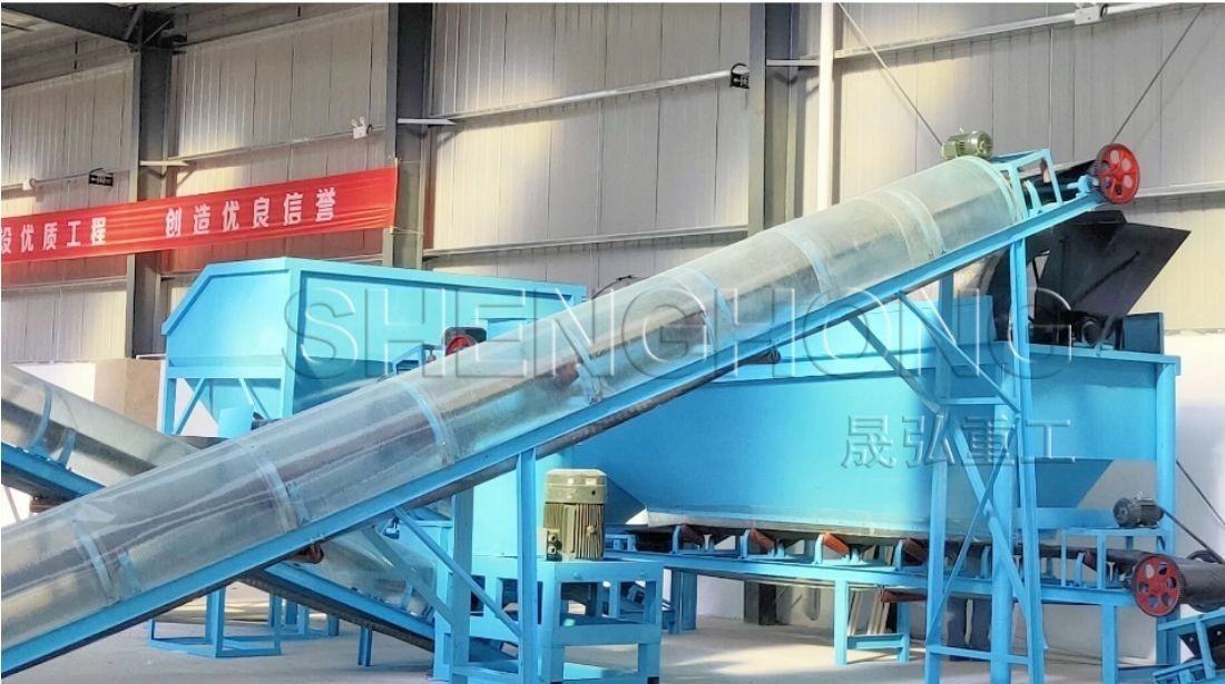 Linea di produzione di fertilizzanti organici per la miscelazione e l'essiccazione in lotti con tecnologia Pelletizer Click
