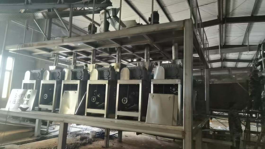 1 Periodo NPK Linea di produzione di fertilizzanti per pellet a strisce Capacità 1-2 tonnellate all'ora
