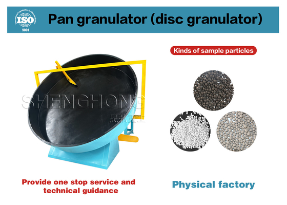 Pellettizzatrice a disco professionale per fertilizzanti composti organici, capacità 1-8 TPH