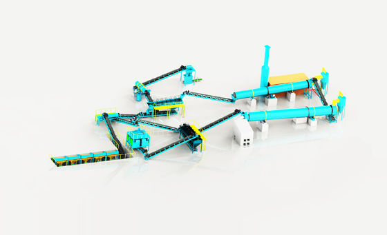 Linea di produzione di concimi composti NPK avanzata Sistema di granulazione ad alta efficienza per 5-30 TPH