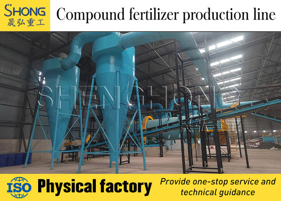 Impianto di granulazione automatica per tamburo fertilizzante con velocità rotazionale di 11 giri/min e 1 anno di garanzia per la produzione di fertilizzanti composti