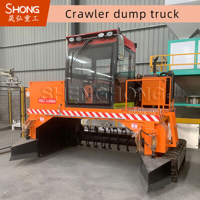 4710*1700*2500mm Crawler Fermentazione Compost Turner con 1-20T Capacità e 3000mm larghezza di lavoro