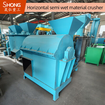 7.5 kW Motor Power Organic Fertilizer Crushing Machine with High Crushing Efficiency for High-Moisture Materials