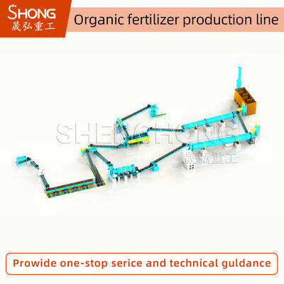 Linea di produzione di fertilizzanti organici 1-20 tonnellate/ora