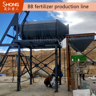 Impianto di produzione di fertilizzanti NPK per la miscelazione a sfuso con sistema di controllo PLC, 5-7 tonnellate all'ora e formulazioni personalizzabili