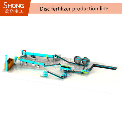Linea di produzione di fertilizzanti organici full auto da 10 t/h con tasso di granulazione > 98% per la produzione efficiente di fertilizzanti per compost
