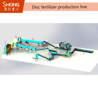 linea di produzione del fertilizzante organico 380V spreco della composta della biomassa