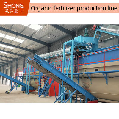 Linea 10t di Dung Organic Fertilizer Granulation Production della mucca/processo di H