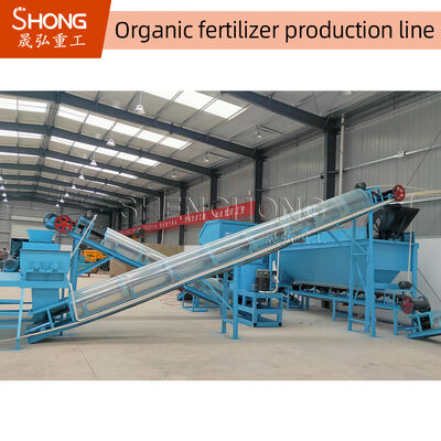 Linea di produzione di fertilizzanti organici e stabili con sistema di controllo intelligente e protezione ambientale