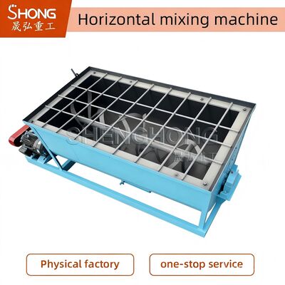 1-10 t/h Macchina per la miscelazione di fertilizzanti con sistema di controllo PLC e miscelatore orizzontale da 45 giri/min per fertilizzanti composti