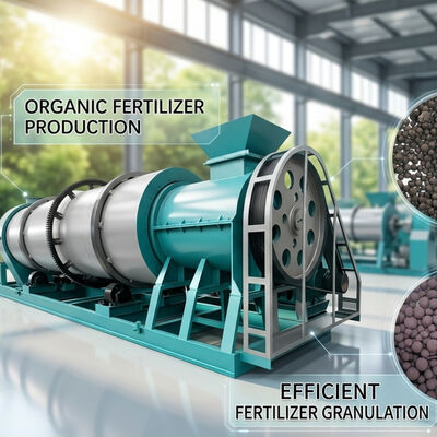380V linea di produzione di granulatori di fertilizzanti organici per pollo e maiale con garanzia di 12 mesi