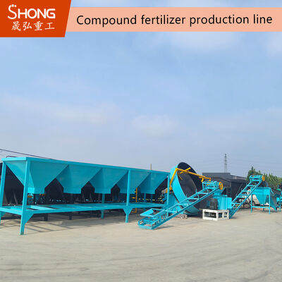 Granulatore rotativo per fertilizzanti composti NPK con capacità di 5 t/h e produzione annua di 100.000 t