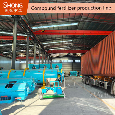 Granulatore per fertilizzanti con capacità 12t/h per la produzione di fertilizzanti composti NPK con particelle sferiche da 1-3mm e contenuto NPK regolabile 20%-48%