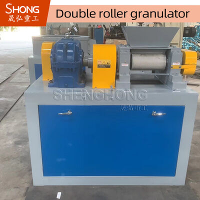 Granulatore a doppio rullo personalizzato da 18,5 kW per granuli di fertilizzante composto da 2,5-20 mm