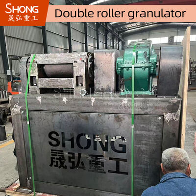Macchina granulatore per pressa a doppio rullo in acciaio al carbonio da 18,5 kW per una produzione di fertilizzanti composti da 1,5-2,5 tonnellate all'ora