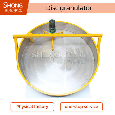 Granulatore a disco inclinabile regolabile per la produzione di fertilizzanti organici con elevato tasso di sferoidizzazione e basso investimento