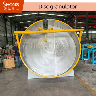 1.7 - 4.2m Diametro Granulatore a Disco Anticorrosione con Elevata Velocità di Granulazione per Fertilizzanti Organici