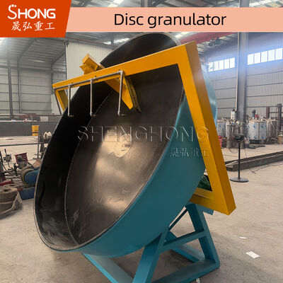 Granulatore per fertilizzanti composti a disco con angolo del disco regolabile, alta velocità di granulazione e costruzione durevole per polveri chimiche