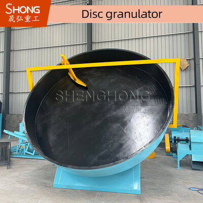 Granulatore di fertilizzanti composti a inclinazione del disco regolabile con controllo PID e rivestimento in acciaio resistente all'usura