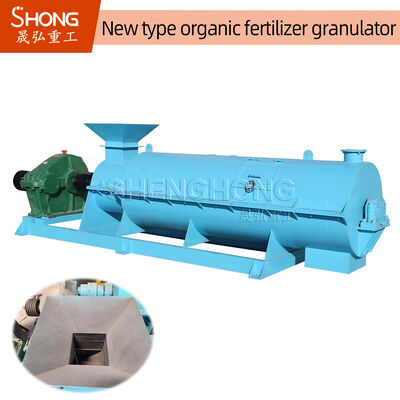 Granulatore di fertilizzante organico in acciaio al carbonio con potenza di 30 kW per pellet di fertilizzante da 1-6 mm