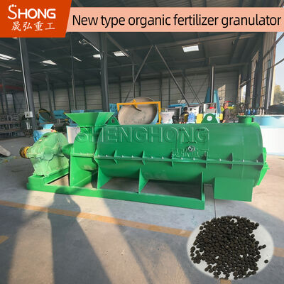 Granulatore di fertilizzante organico SHZ-80 con tasso di granulazione del 98%, umidità del mangime 20%-40% e contenuto organico 100%