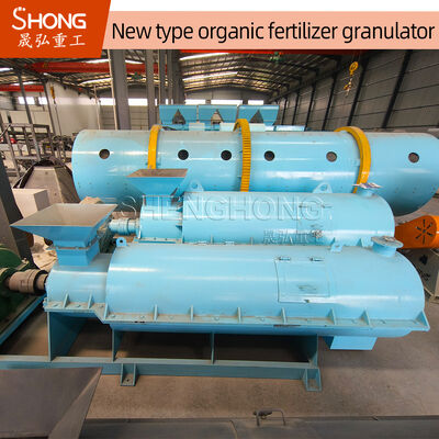 Granulatore di fertilizzanti organici in acciaio al carbonio da 3-5 tonnellate/ora con tasso di granulazione dell'85%
