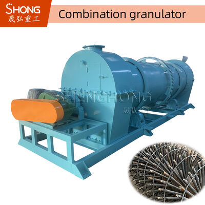 Macchina granulatrice di fertilizzanti in acciaio al carbonio con elevato tasso di granulazione dell'80%-90% e senza bisogno di legante per la produzione di fertilizzanti organici