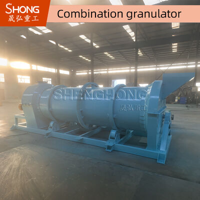 Granulatore a tamburo-dente di agitazione per fertilizzante organico con tasso di granulazione del 90%, umidità del mangime del 20%-40% e contenuto di 100% di fertilizzante organico