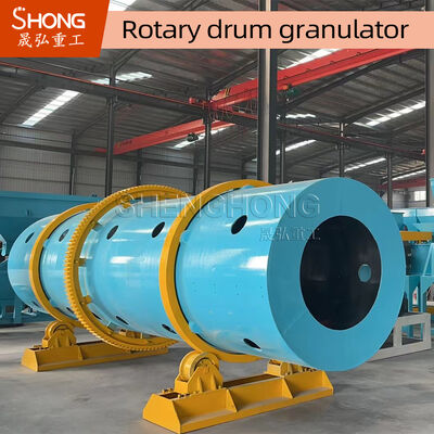 Granulatore rotante a tamburo in acciaio al carbonio con capacità di 5-8 T/H e guida all'installazione da parte di ingegneri per la granulazione di fertilizzanti