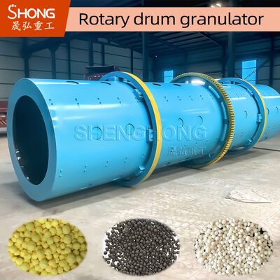 Granulatore a tamburo rotativo in acciaio inossidabile 8 t/h Capacità 11,5 r/min Velocità per concimi organici composti