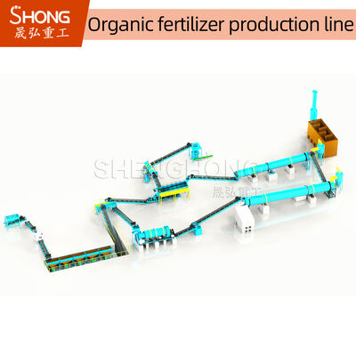 Granulatore di fertilizzante organico per letame di pollame da 10 t/h con elevata velocità di pallaggio e senza necessità di legame
