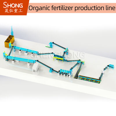 Linea di produzione di fertilizzanti organici con metodo di granulazione a umido e denti di agitazione in acciaio al manganese per uso agricolo