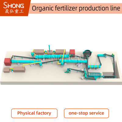Linea di produzione di fertilizzanti organici con granulazione umida basso consumo energetico e 100% di contenuto organico