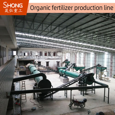 Linea di produzione di fertilizzanti organici certificata ISO 1-20 tonnellate/ora con fermentazione e granulazione