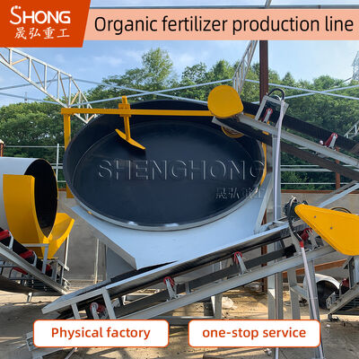 Processo della linea di produzione di fertilizzanti organici: fermentazione, macinazione, miscelazione, pelletizzazione, raffreddamento, screening, imballaggio
