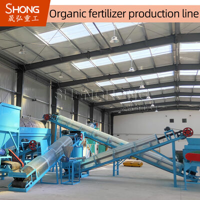 Linea di produzione di fertilizzanti organici completamente automatica da 10 t / ora per impianti di produzione di fertilizzanti in granuli in polvere