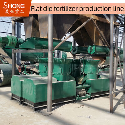 10Linea di produzione di fertilizzanti organici a estrussione a matrici piatte TPY con diametro di pellet 3-10 mm