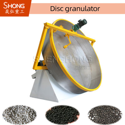Granulatore per fertilizzanti organici in acciaio al carbonio, forma a disco, 0,3-6 tonnellate/ora