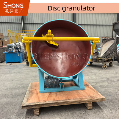 Granulatore a disco da 6t/h per granuli a forma di palla con inclinazione del disco regolabile