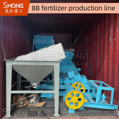 Linea di produzione semiautomatica di fertilizzanti BB con controllo PLC per 10-30 tonnellate all'ora