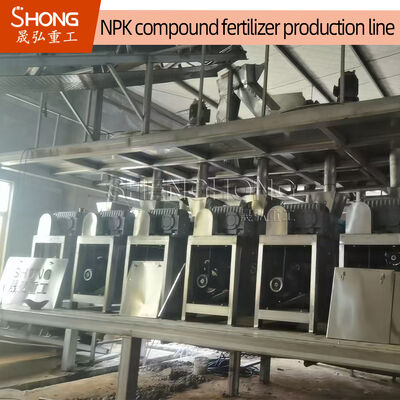 Linea di produzione di fertilizzanti composti con rivestimento polimerico con alimentazione a 380 V e ≥ 90% di nutrienti totali