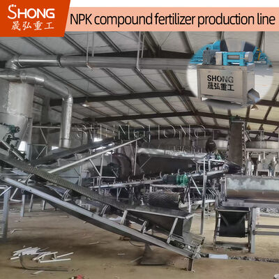 Linea di produzione di fertilizzanti NPK a doppia estrusione a rulli 5000 kg/h per la granulazione a polvere secca