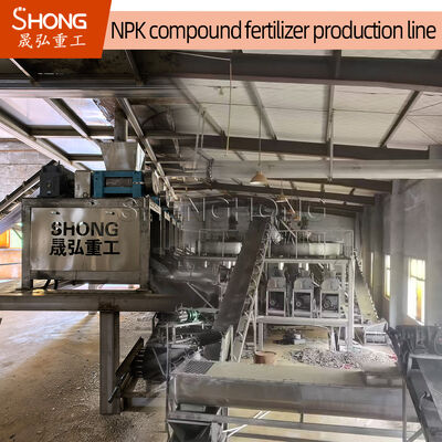 2 - 3 t/h Capacità 380 V Linea di produzione di fertilizzanti composti a tensione con installazione guidata dall'ingegnere
