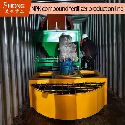 Linea di produzione di fertilizzanti NPK per estrusione a doppio rullo da 3-4 tonnellate all'ora con potenza 22kw per granuli di forma ovale
