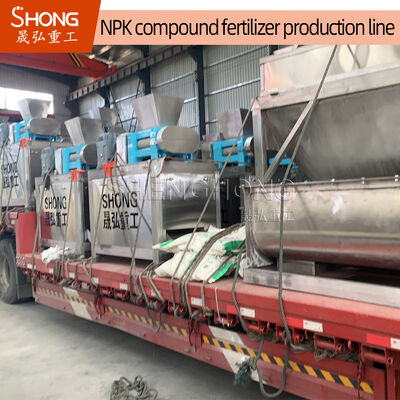 Linea di produzione di fertilizzanti NPK 380V con un design ecologico e un elevato contenuto di materia organica