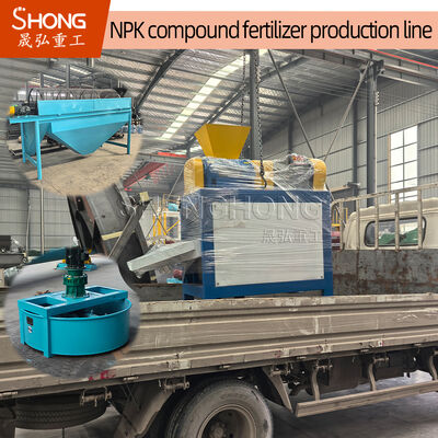 Linea di produzione di fertilizzanti composti personalizzati con materiale di rivestimento in polimeri e diametro di granuli di 4 mm con sistema di controllo PLC