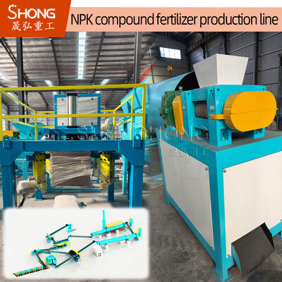 Linea di produzione di fertilizzanti NPK con capacità 10 t/ora con granuli di forma irregolare e rullo in acciaio inossidabile